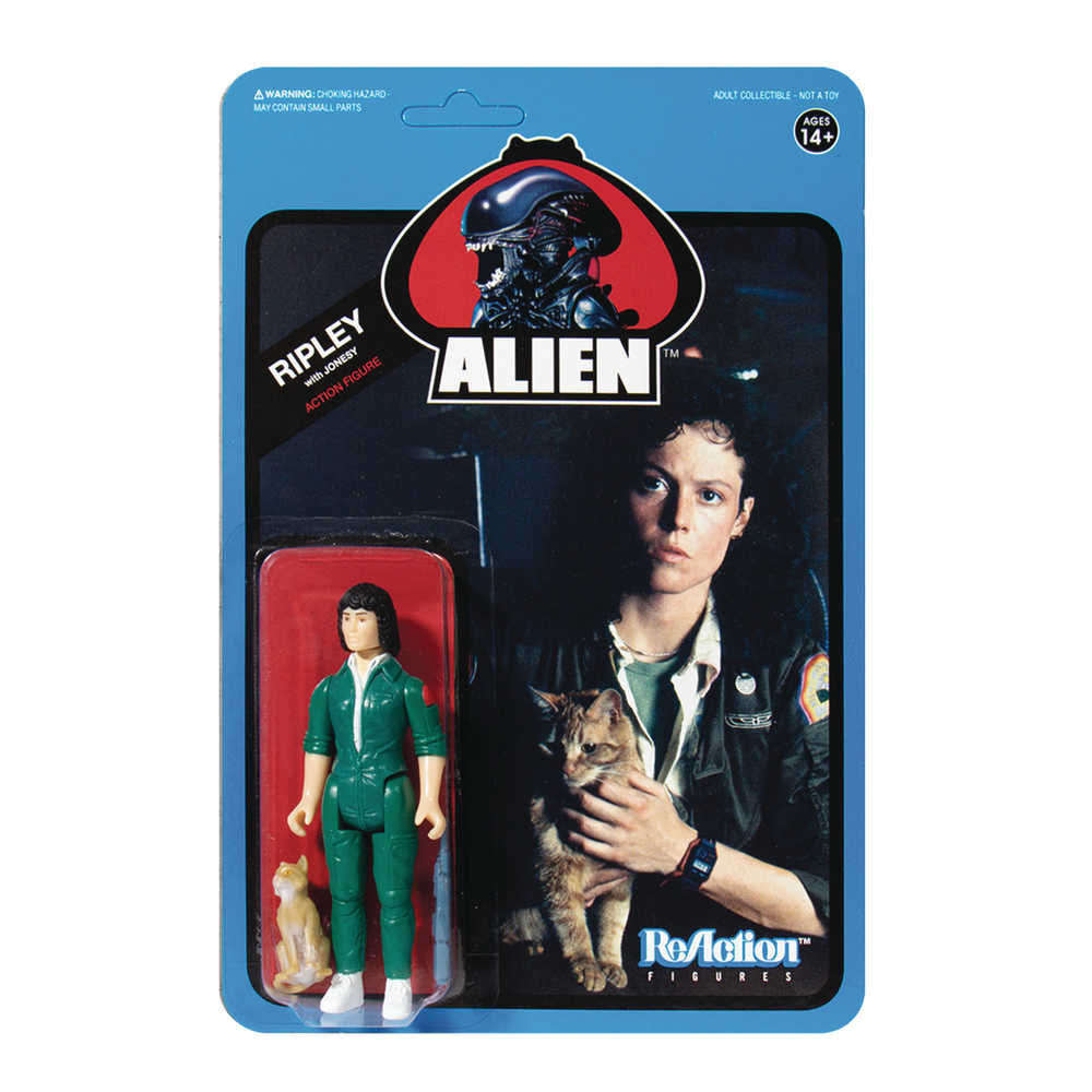 Alien Wv3 Ripley W/Jonesy (Blue Card) Reaction Figure 