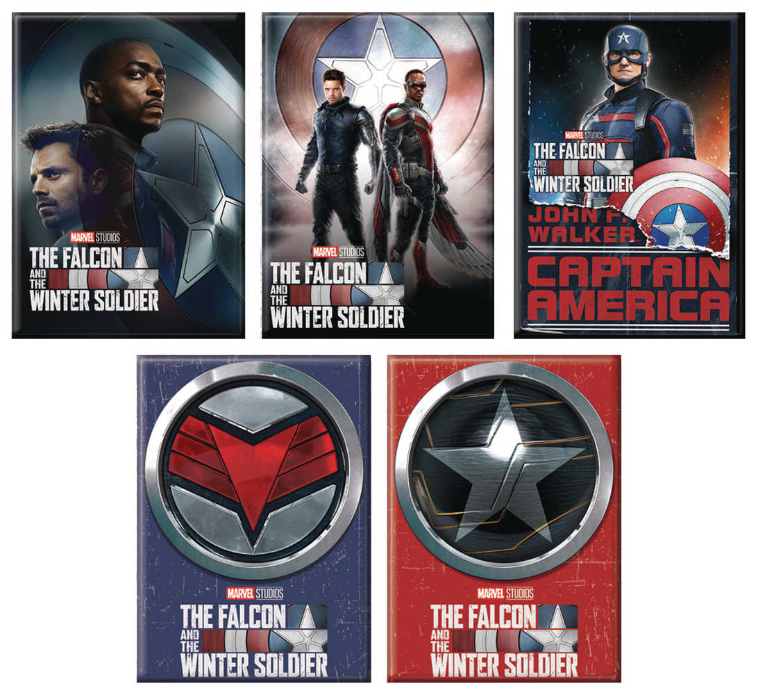 The Falcon And The Winter Soldier 36 Pc Magnet Assortment 