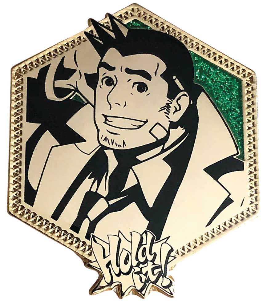 Ace Attorney Detective Gumshoe Golden Series Pin 