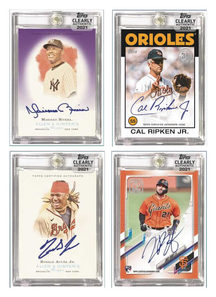 Topps 2021 Clearly Authentic Baseball Trading Card Box  