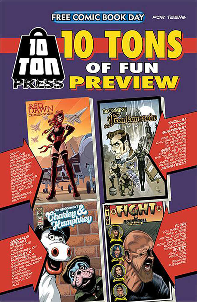 Free Comic Book Day 2021 10 Ton Of Fun Sampler 