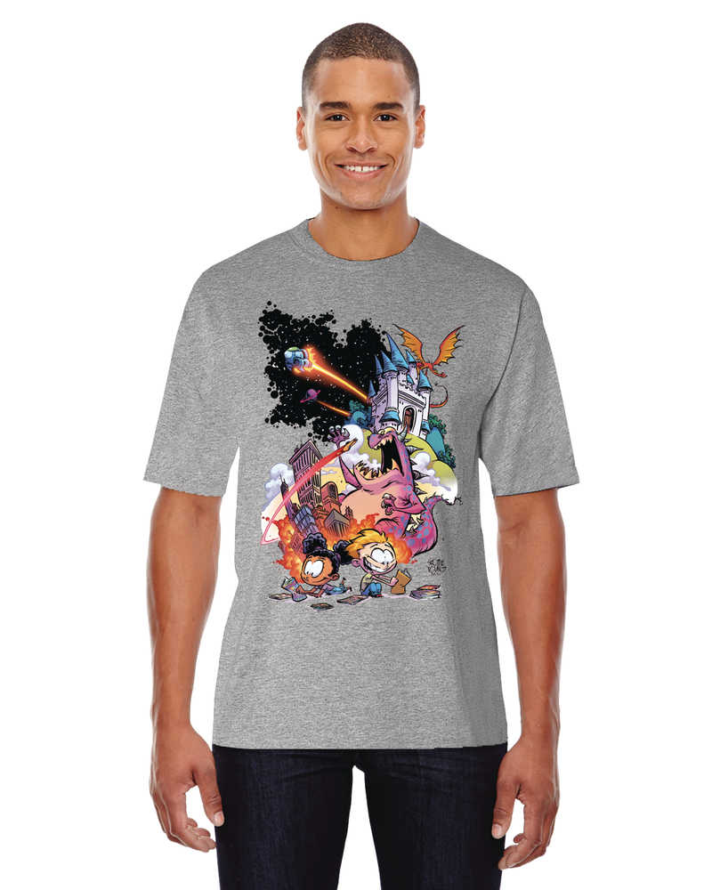 Free Comic Book Day 2021 Comm Artist Young Hthr Gray T-Shirt XXL 