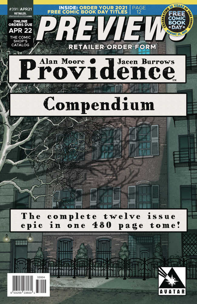 Previews #393 June 2021 Retailer Order Form Extras 