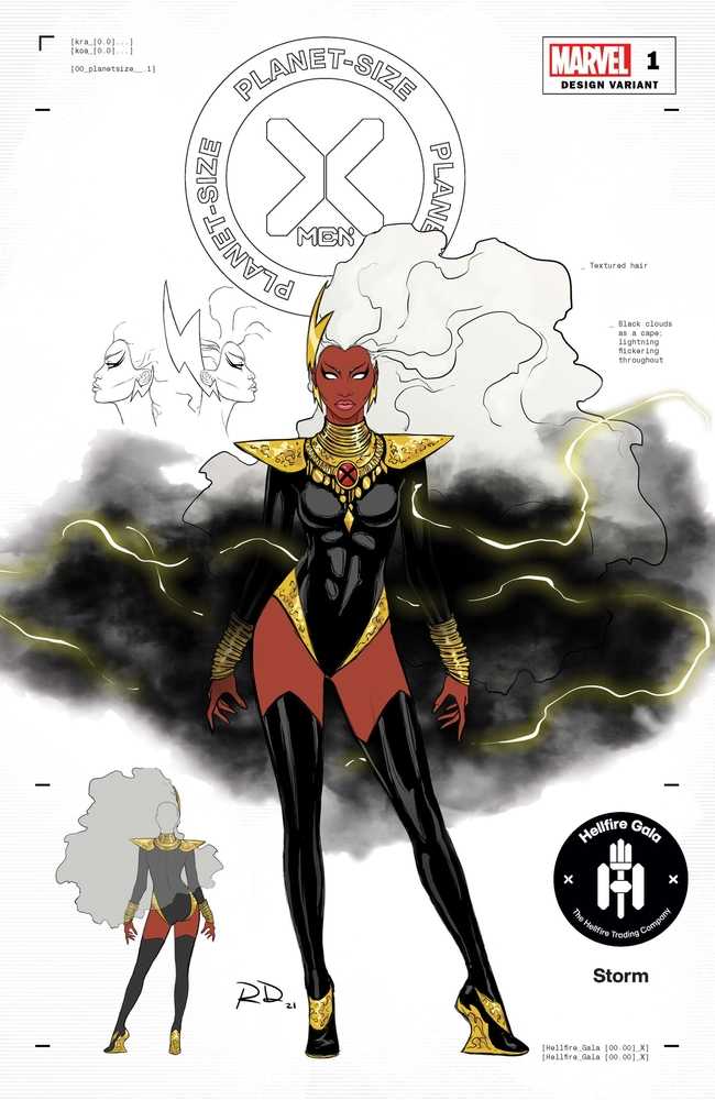 Planet Sized X-Men #1 Dauterman Storm Design Variant Gala