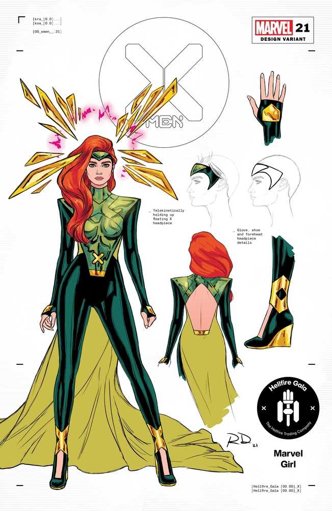 X-Men #21 Dauterman Jean Grey Design Variant