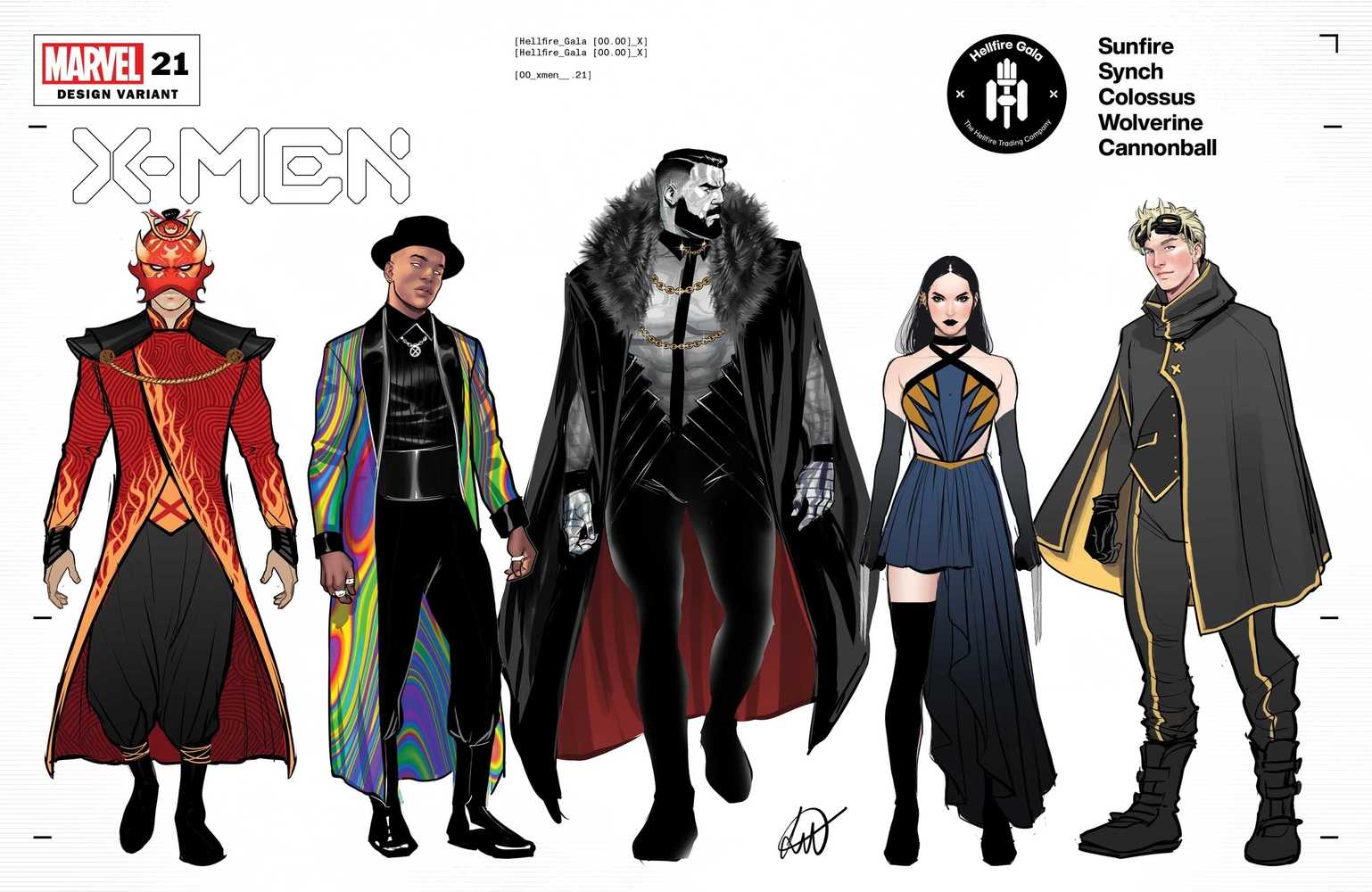 X-Men #21 Werneck Character Design Variant