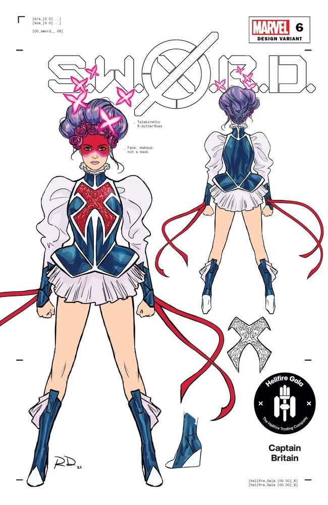 Sword #6 Dauterman Captain Britain Design Variant