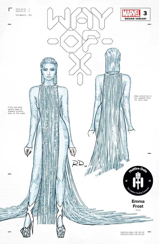 Way Of X #3 Dauterman Emma Frost Design Variant