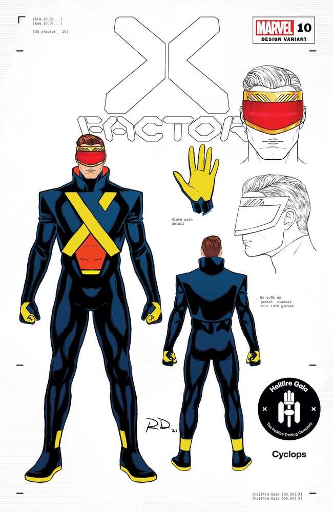 X Factor #10 Dauterman Cyclops Design Variant Gala