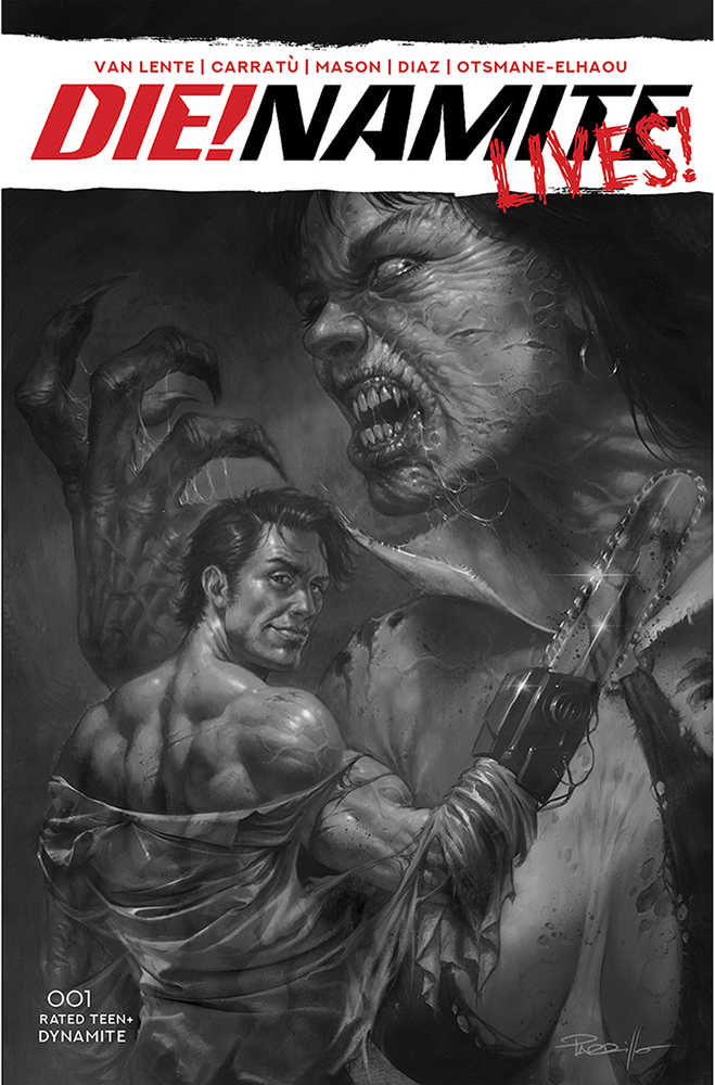 Die!Namite Lives #1 50 Copy Parillo Black & White Variant Edition