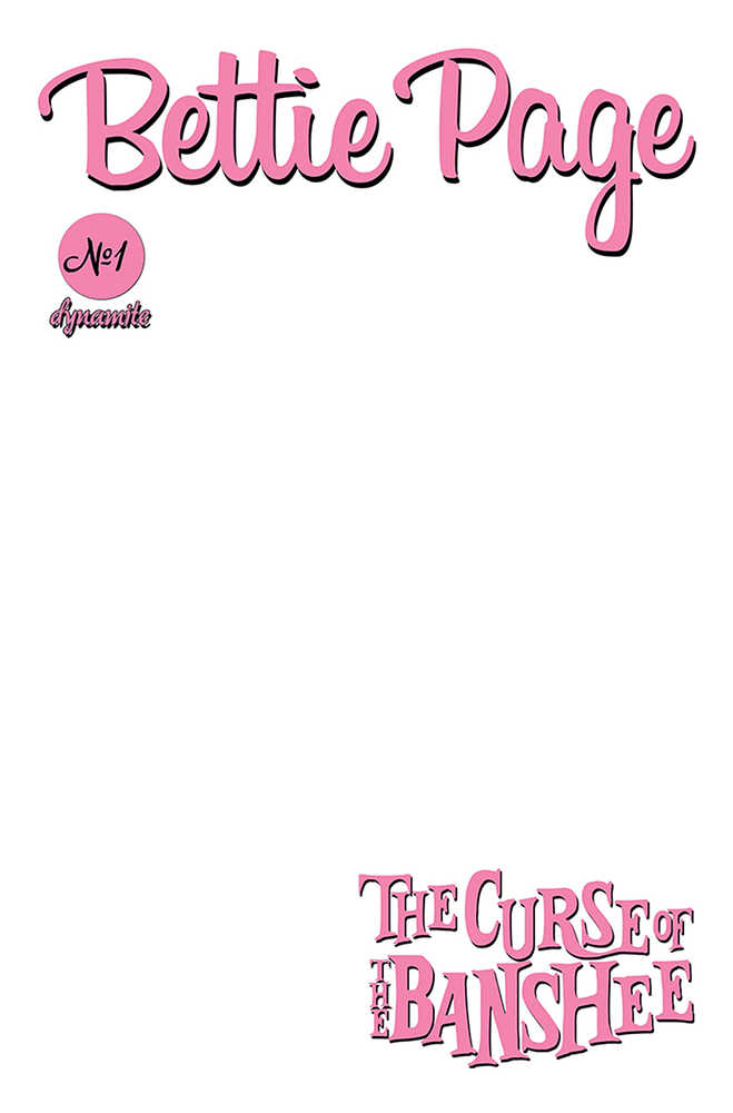 Bettie Page & Curse Of The Banshee #1 Cover F Blank Authentix