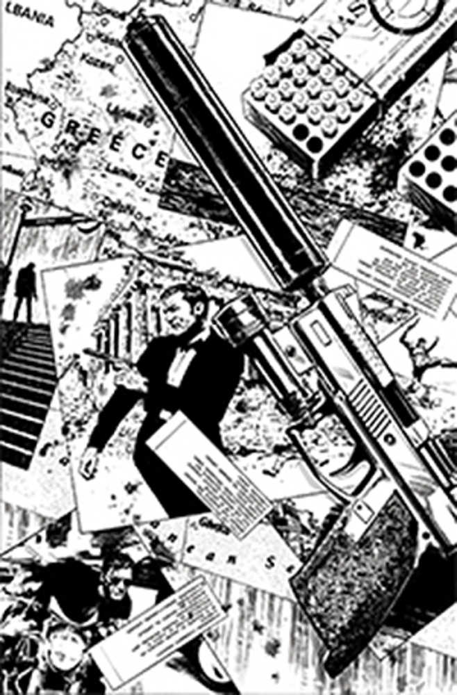 James Bond Agent Of Spectre #4 25 Copy Guice Black & White Full Art Variant Edition