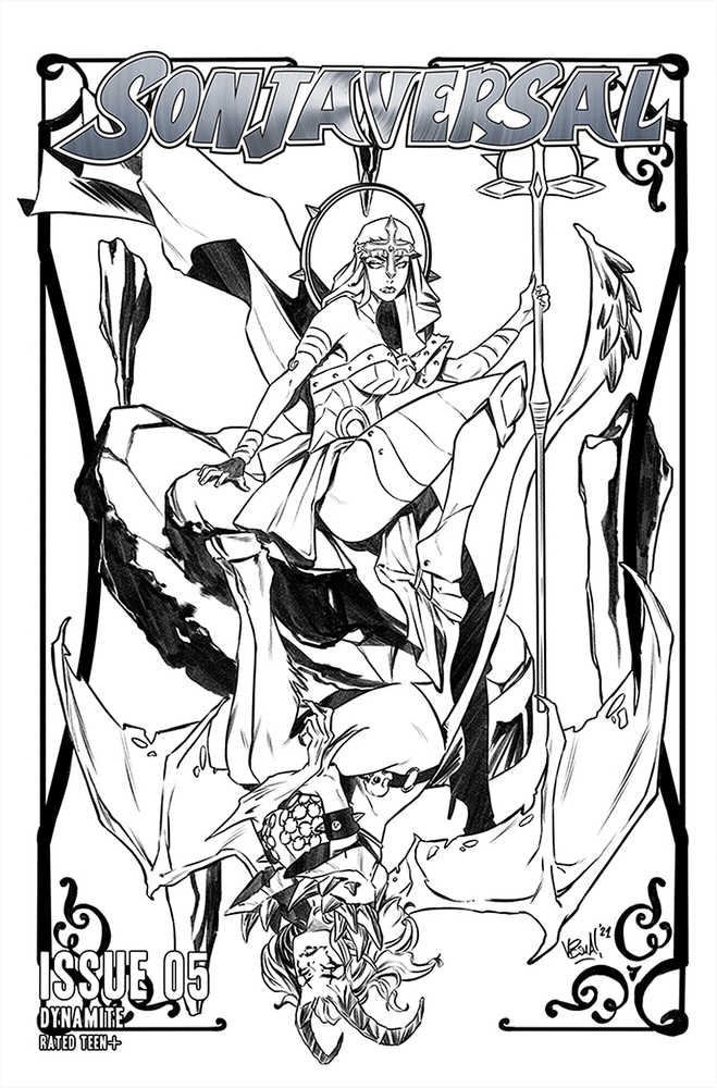 Sonjaversal #5 10 Copy Federici Black & White Variant Edition
