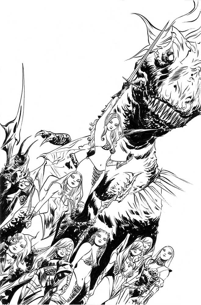 Sonjaversal #5 50 Copy Lee Black & White Full Art Variant Edition