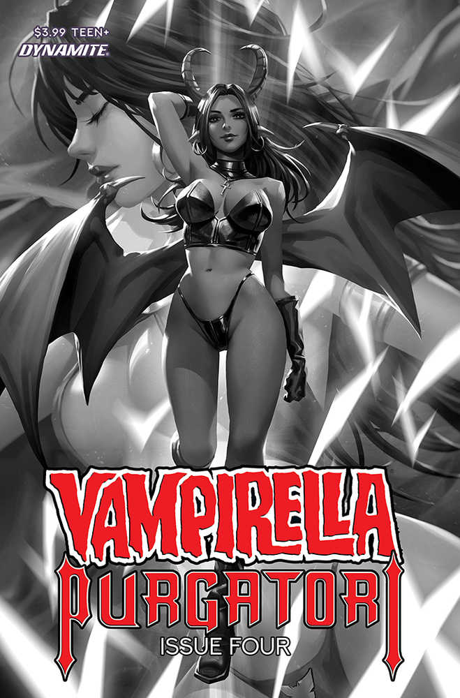Vampirella vs Purgatori #4 30 Copy Chew Black & White Variant Edition