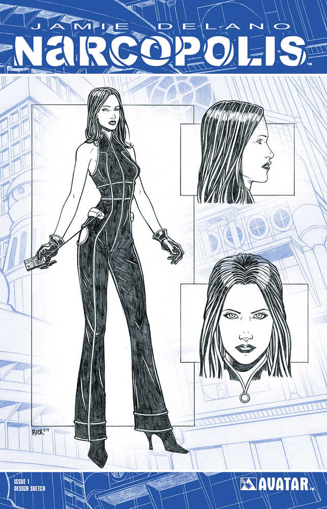 Narcopolis #1 Design Sketch Variant (Mature) 