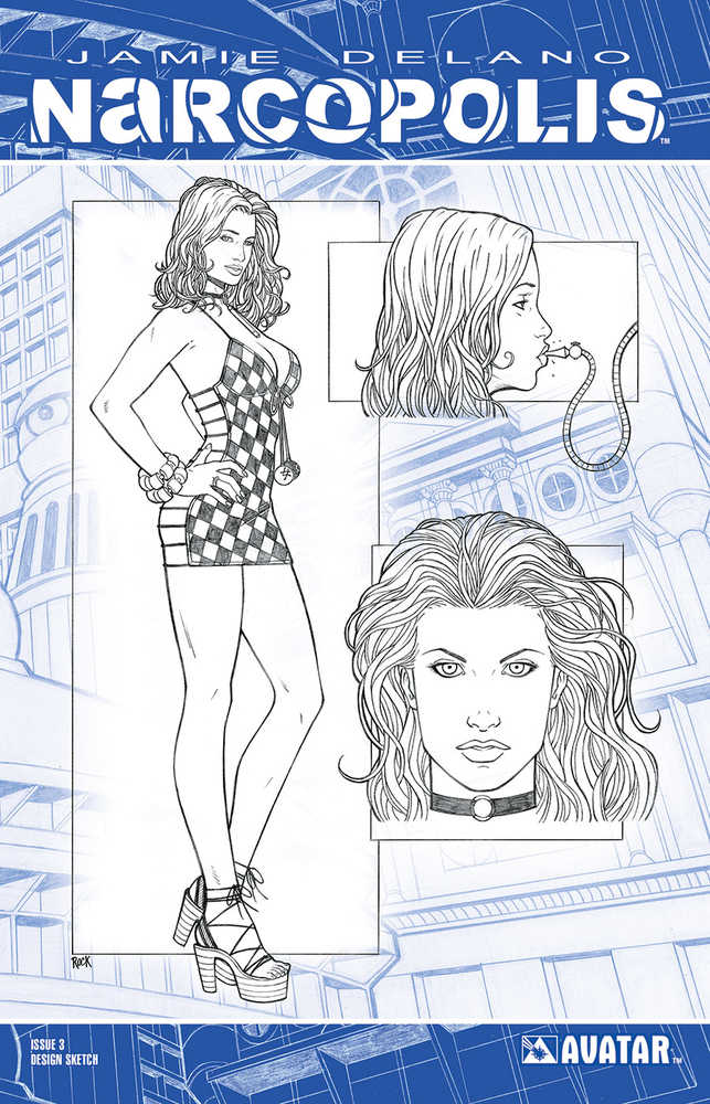Narcopolis #3 Design Sketch Variant (Mature) 