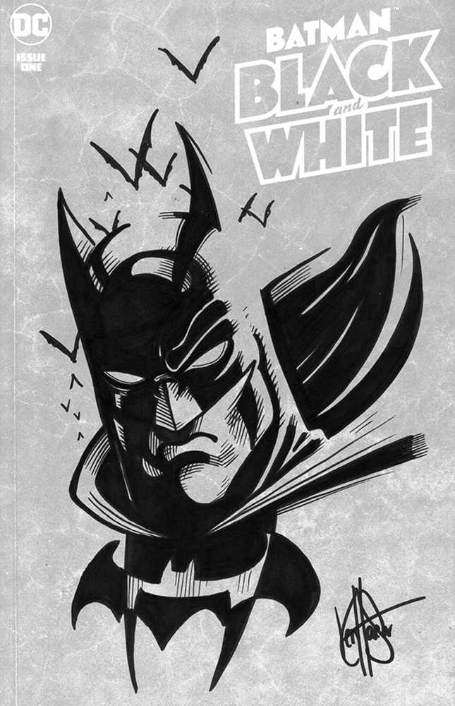 Df Batman Black & White #1 Haeser Signed Rmrk 