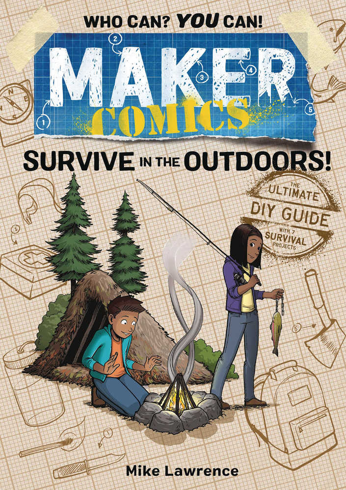 Maker Comics Hardcover Graphic Novel Survive In Outdoors 