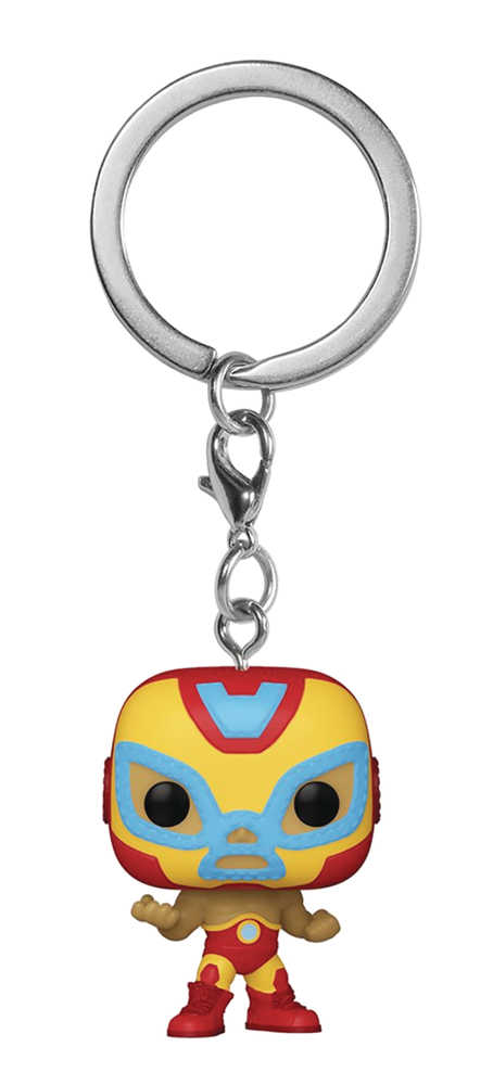 Pocket Pop Marvel Luchadores Iron Man Keychain 