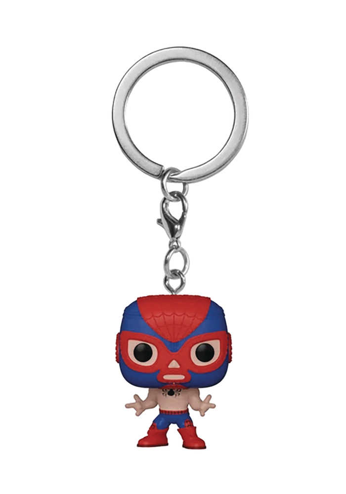 Pocket Pop Marvel Luchadores Spider-Man Keychain 