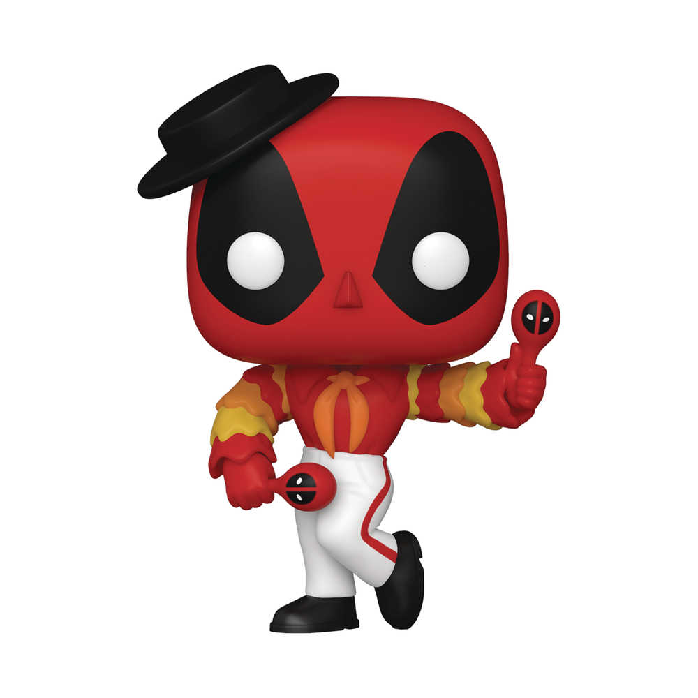 Pop Marvel Deadpool 30 Th Flamenco Deadpool Vinyl Figure 