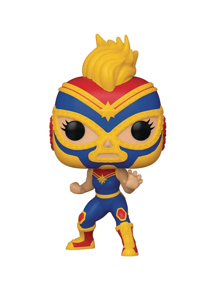 Pop Marvel Luchadores Captain Marvel Vinyl Figure 