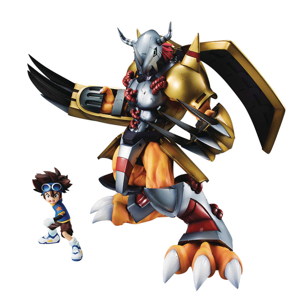 Precious Gem Ser Digimon Adventure Wargreymon & Tai PVC Statue 