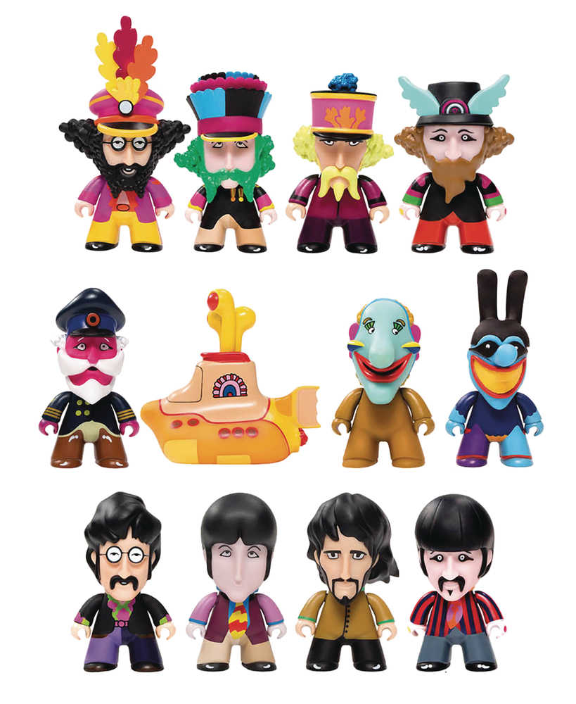 Beatles Yellow Submarine 2021 Titans 18 Pc Bmb Mini Figure Disp