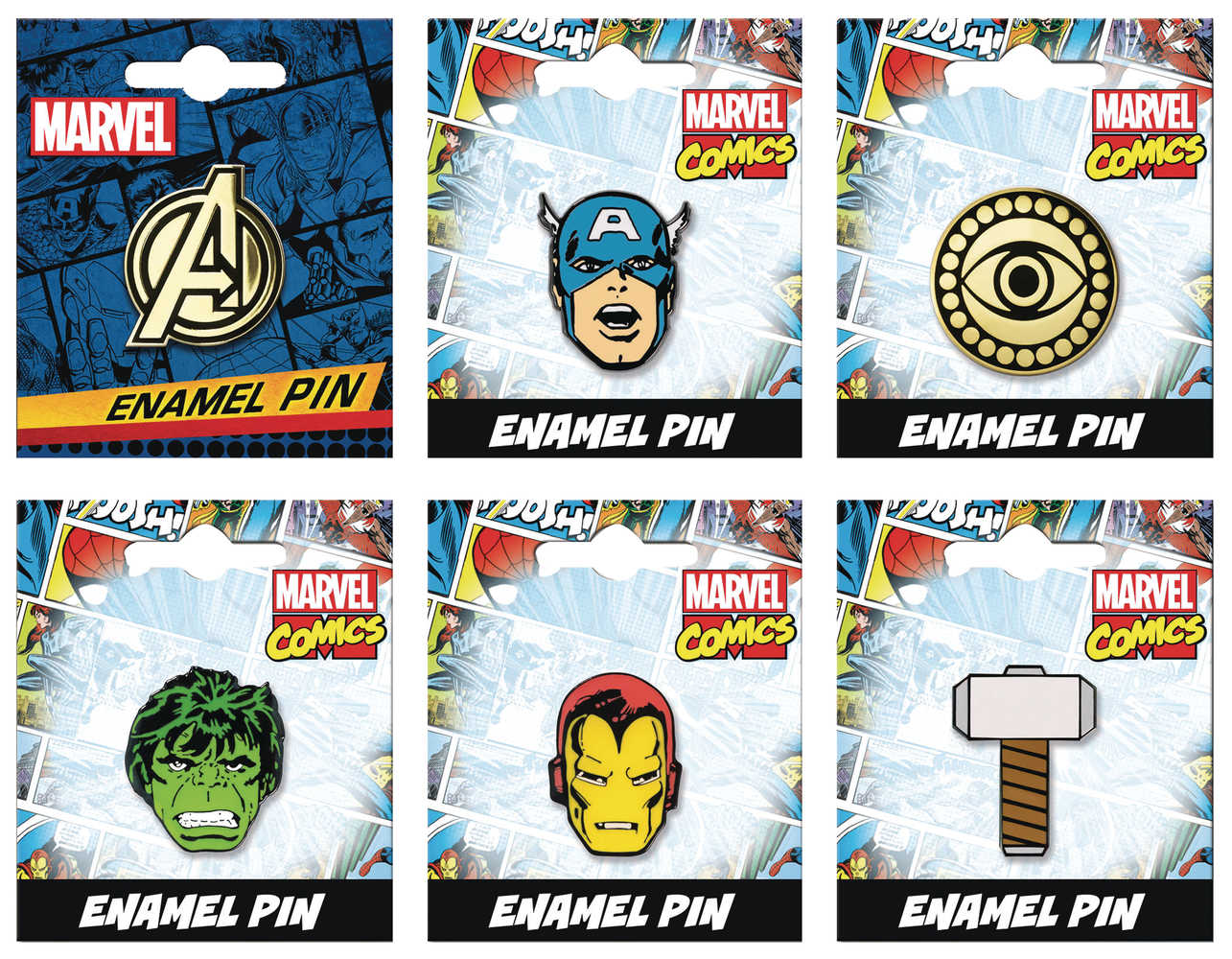 Marvel Comics 30 Pc Enamel Pin Series1 Assortment 