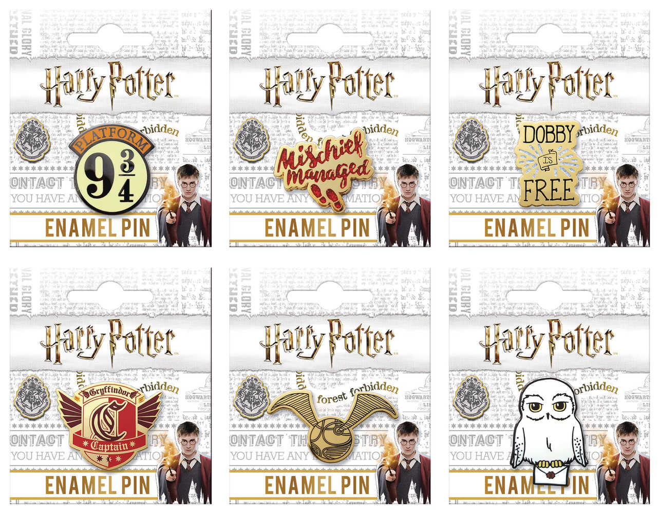 Harry Potter 30 Pc Enamel Pin Series1 Assortment 