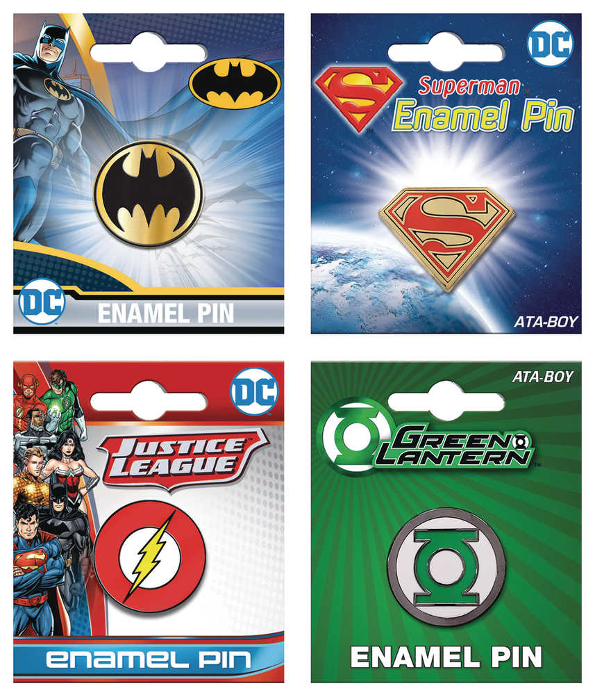 DC Comics 24 Pc Enamel Pin Assortment 