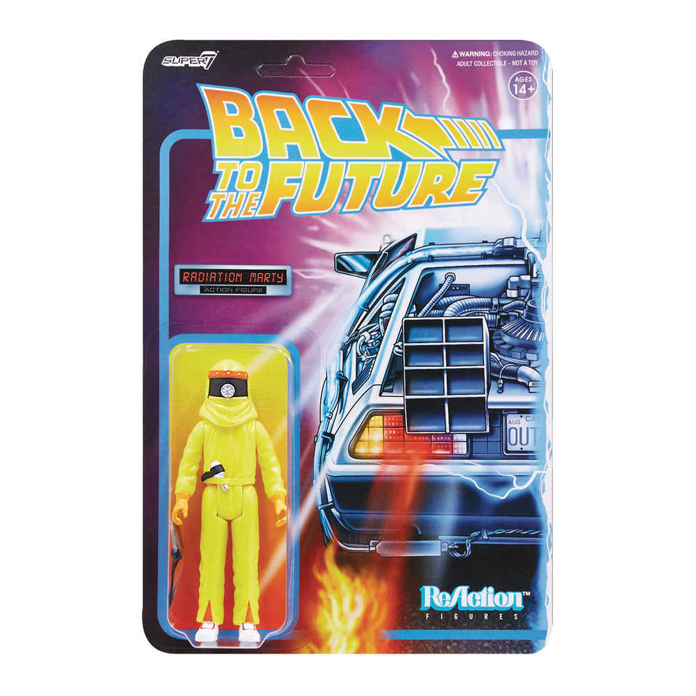Back To The Future Marty Mcfly Radiation Suit Reaction Figure (