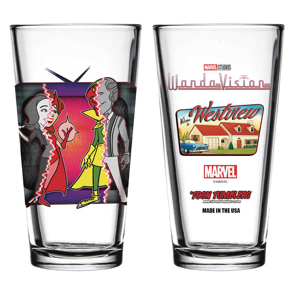 Toon Tumblers Wandavision Westview Pint Glass 