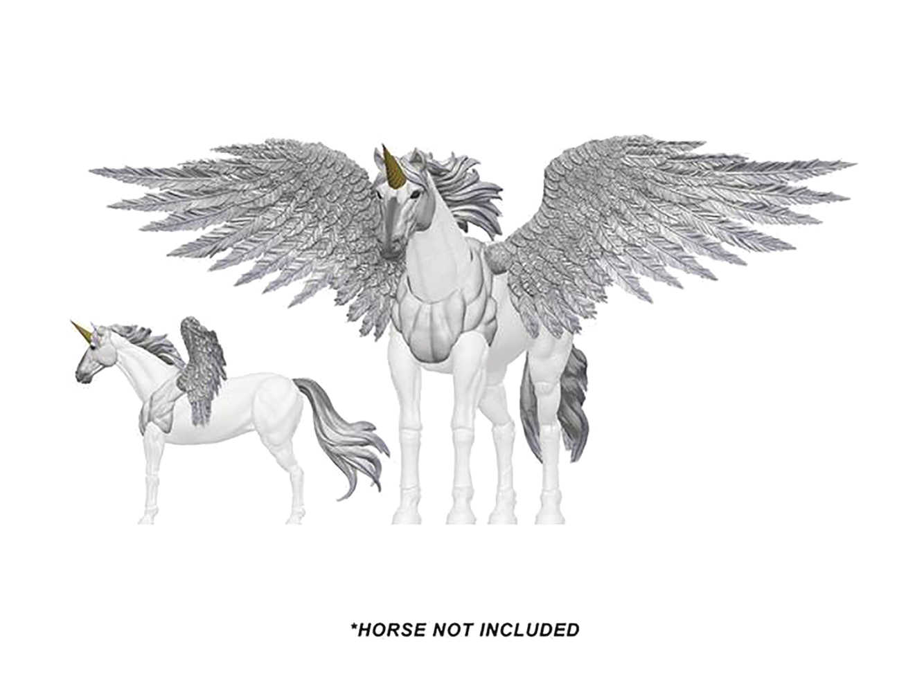 Mighty Steeds Bright Pegasus And Unicorn Creature Kit 