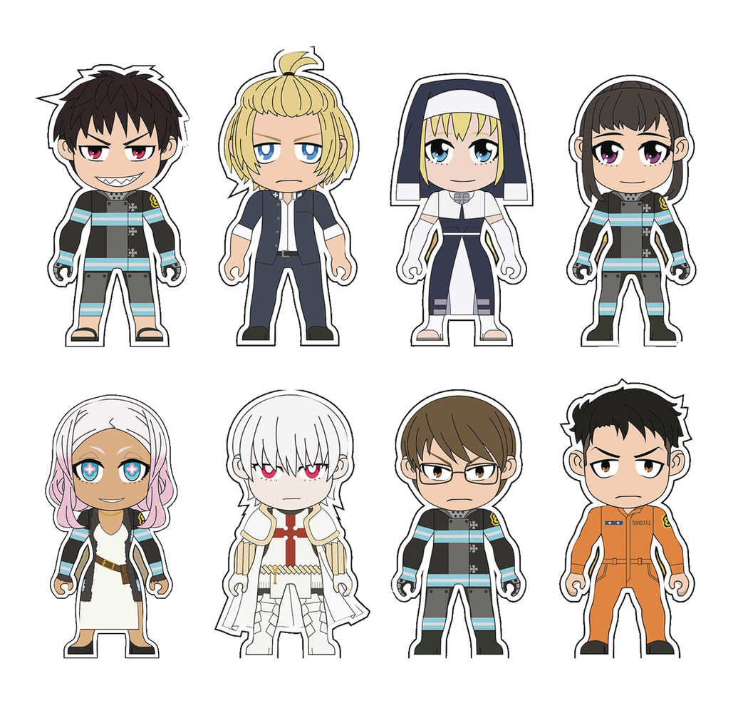 Fire Force Kawaii Titans 18 Pc Mini Figure Disp  