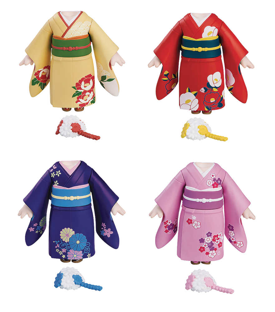Nendoroid More Dress Up Coming Of Age Furisode 4 Pc Blind Mystery Box Display (C