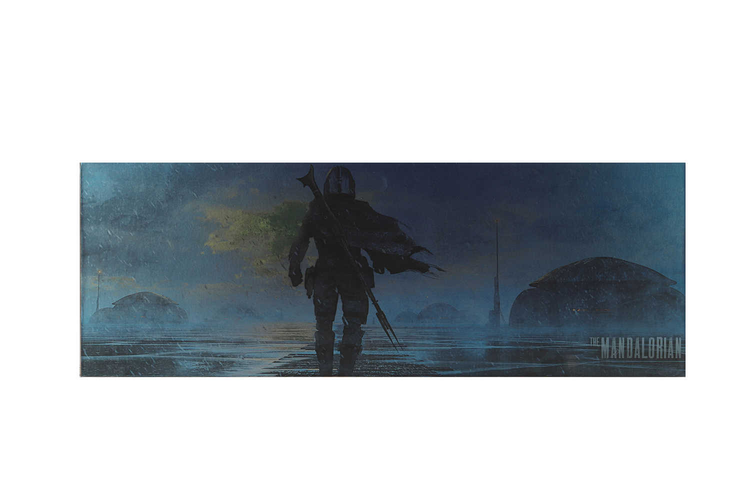 Star Wars The Mandalorian Credit Scene Fusion 10 In Wood Art