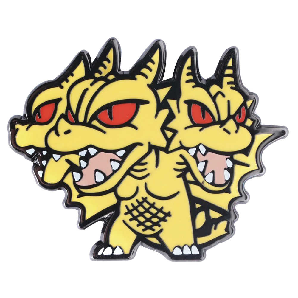 Godzilla Chibi King Ghidorah 1/2 In Series 2 Enamel Pin 