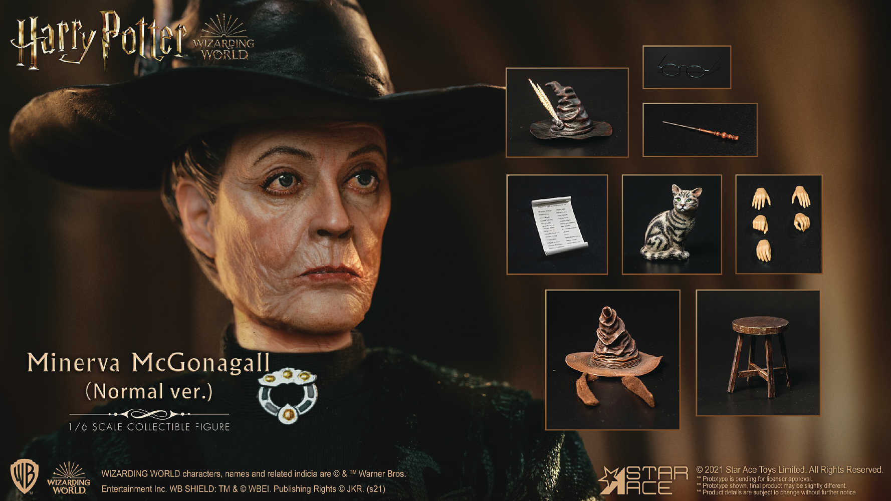 Hp & The Sorcerers Stone Minerva Mcgonagall 1/6 Action Figure  