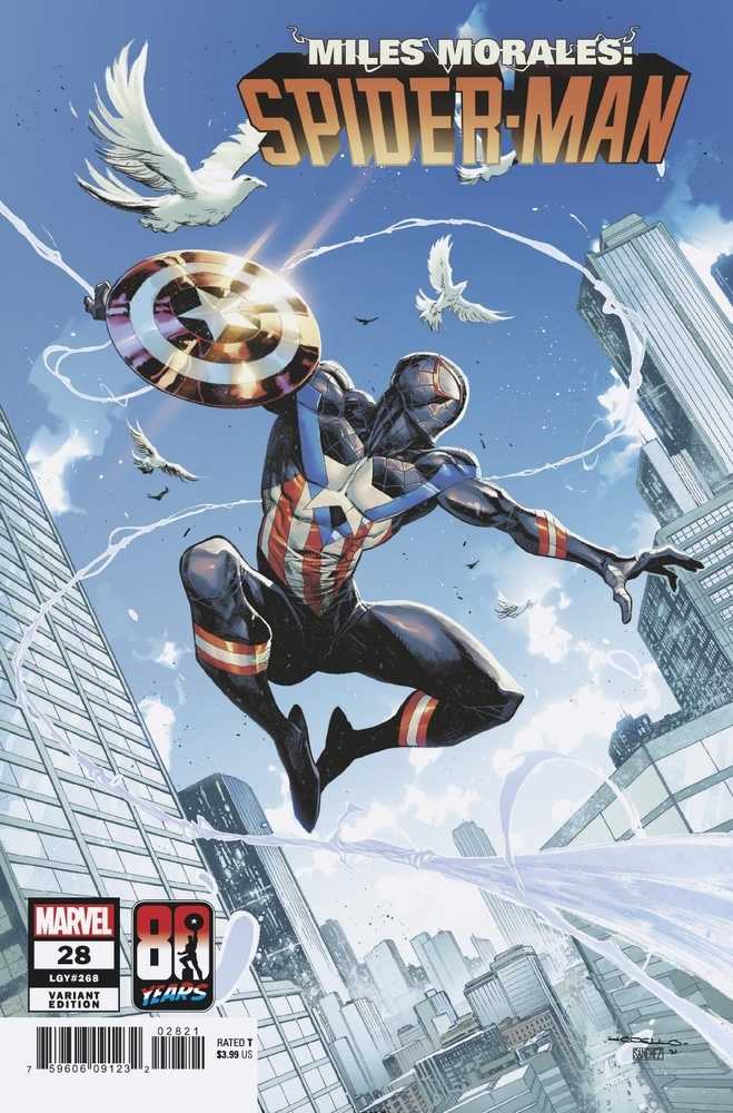 Miles Morales Spider-Man #28 Captain America 80 Th Variant