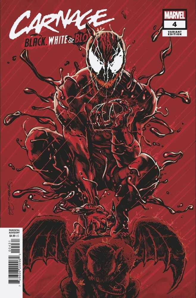 Carnage Black White And Blood #4 (Of 4) Mooney Variant