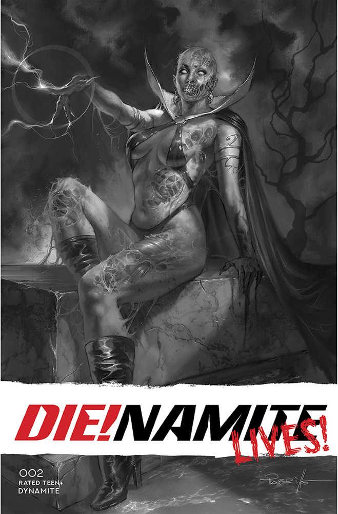 Die!Namite Lives #2 Cover K 50 Copy Variant Edition Parillo Line Art