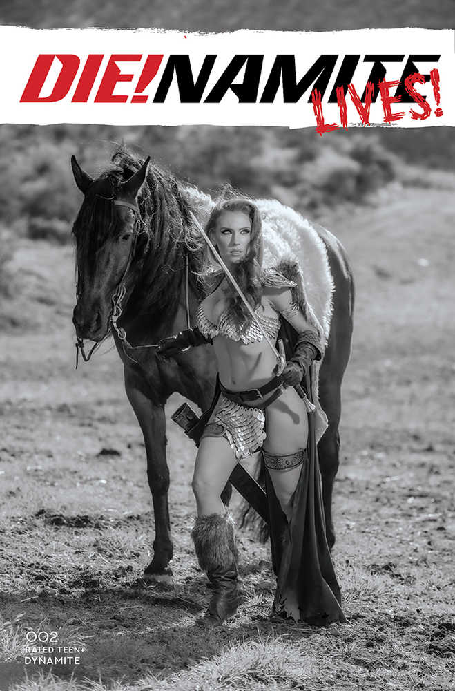 Die!Namite Lives #2 Cover I 30 Copy Variant Edition Cosplay Black & White