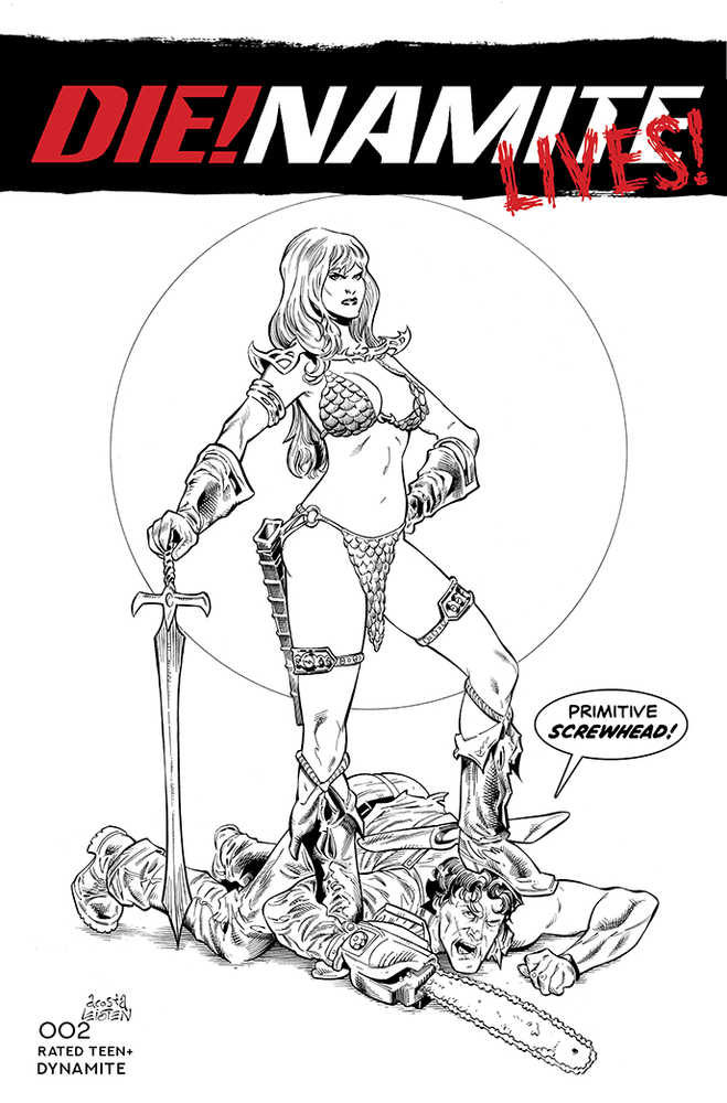 Die!Namite Lives #2 Cover F 10 Copy Variant Edition Acosta Pencil Art