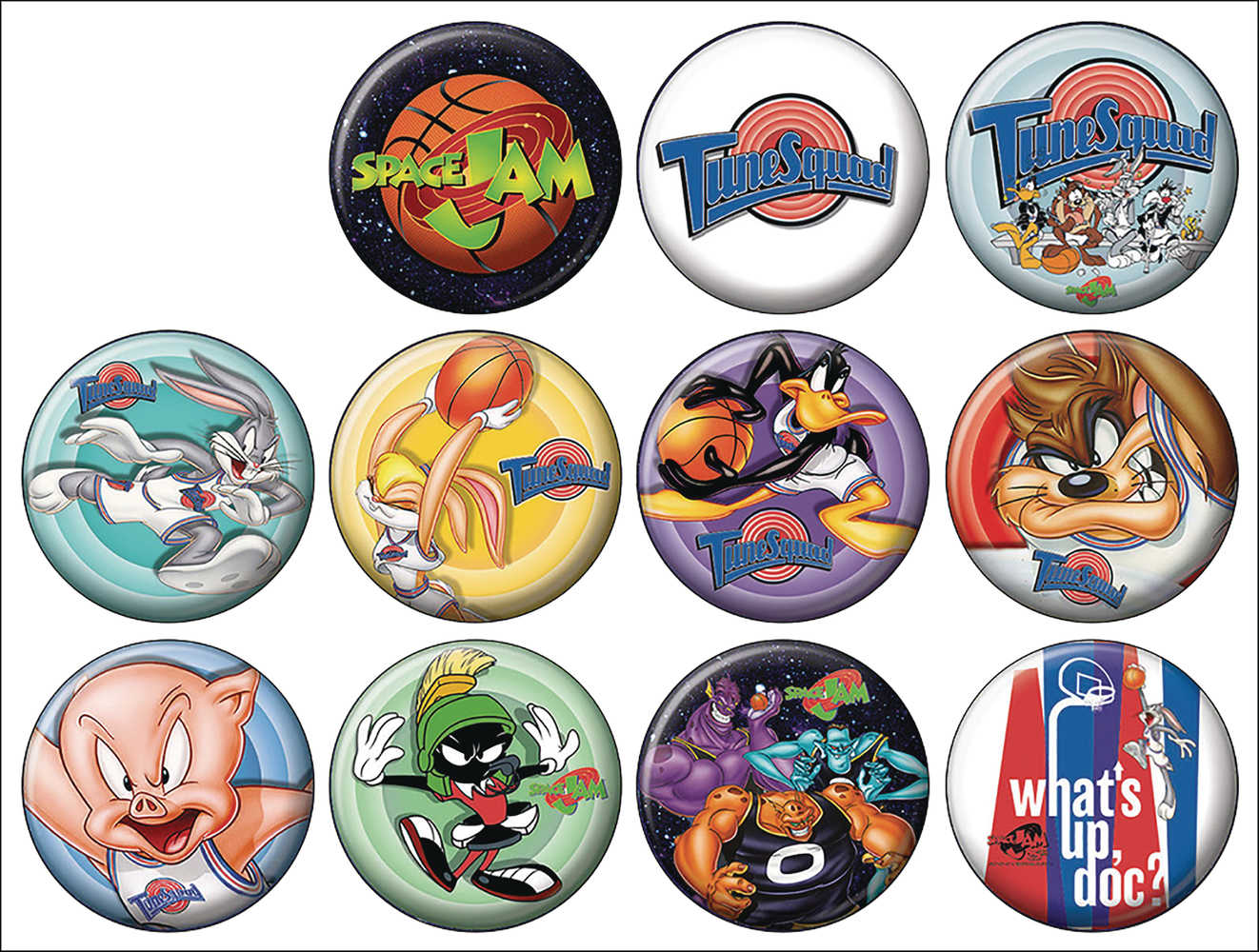 Space Jam 144 Pc Button Assortment Display 
