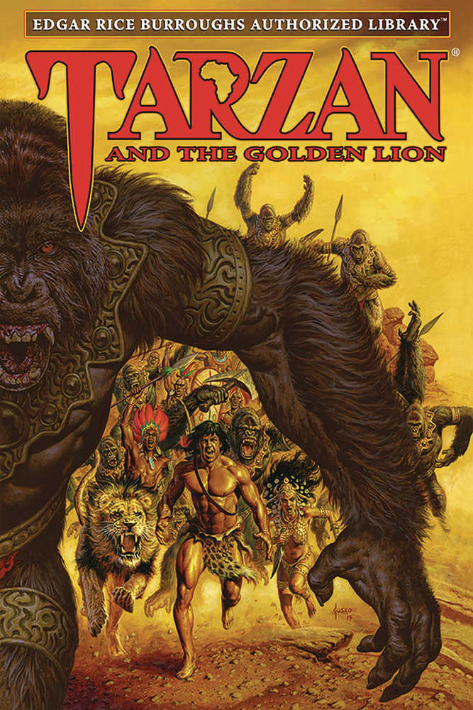 Erb Auth Lib Tarzan Hardcover Volume 09 Tarzan & Golden Lion 