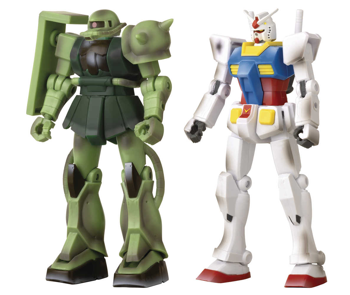 2021 Con Ex Gundam Infinity Epic Battle Rx 78 & Zaku Action Figure 2 Pk