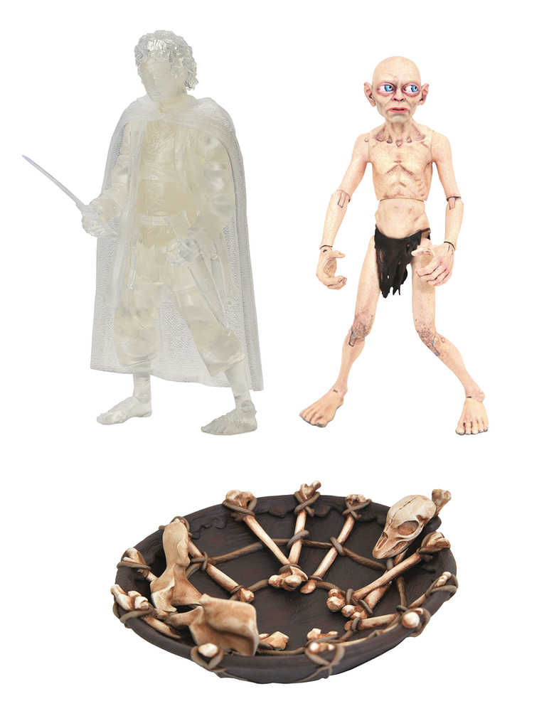 Sdcc 2021 Lord Of Rings Deluxe Action Figure Box Set Frodo & Gollum 