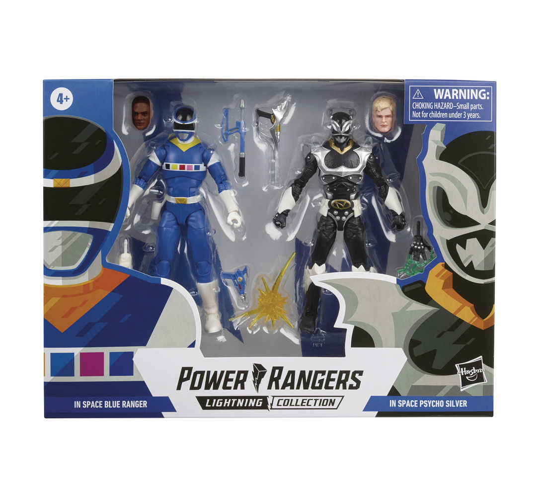 Power Rangers Lightning Blue/Silver Psycho Action Figure Bpk Case  (